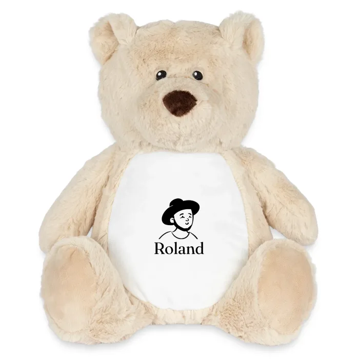 Peluche ourson personnalisée au prénom Roland