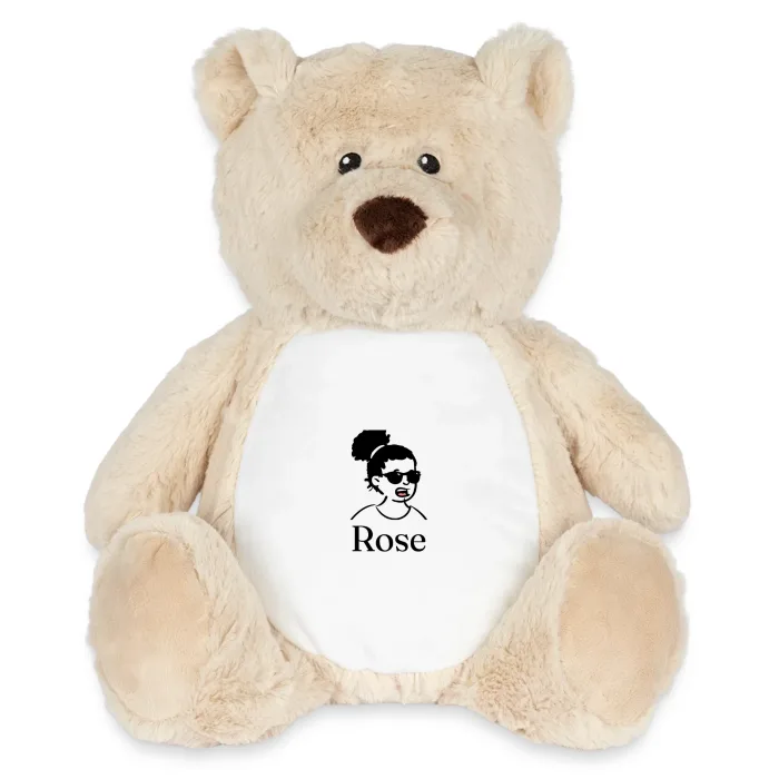 Peluche ourson personnalisée au prénom Rose
