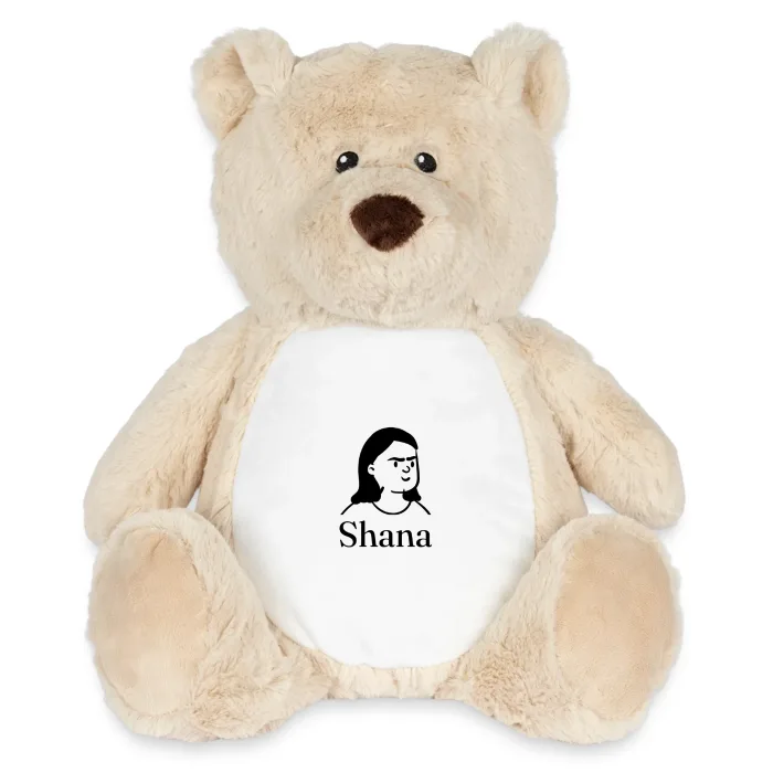 Peluche ourson personnalisée au prénom Shana