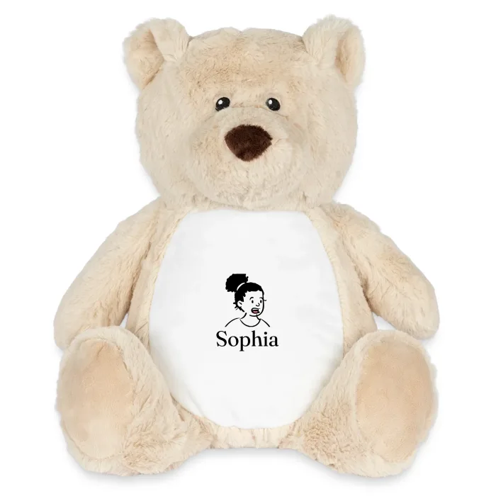 Peluche ourson personnalisée au prénom Sophia
