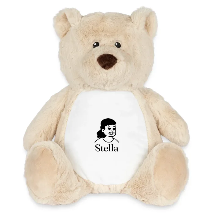 Peluche ourson personnalisée au prénom Stella