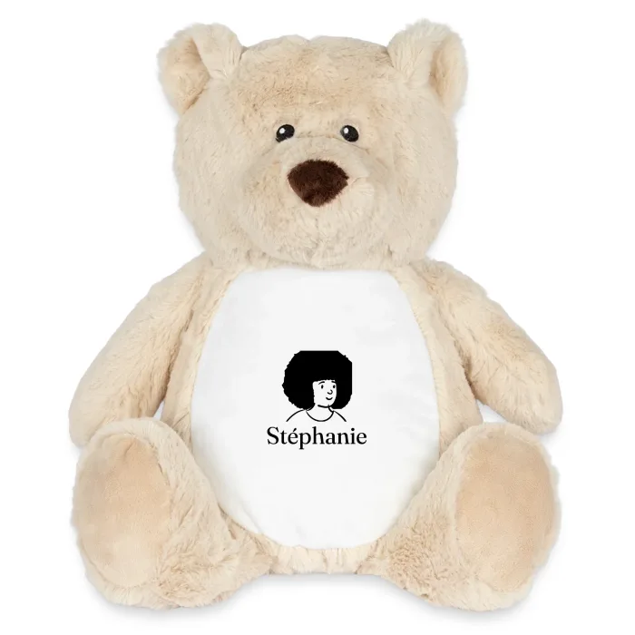 Peluche ourson personnalisée au prénom Stéphanie