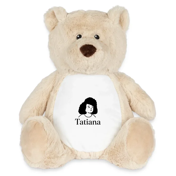 Peluche ourson personnalisée au prénom Tatiana