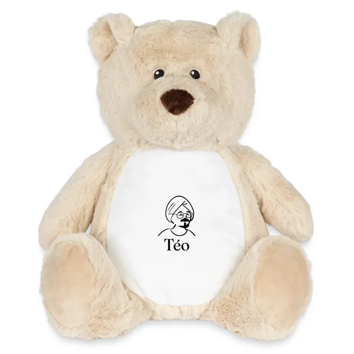 Peluche ourson personnalisée au prénom Téo