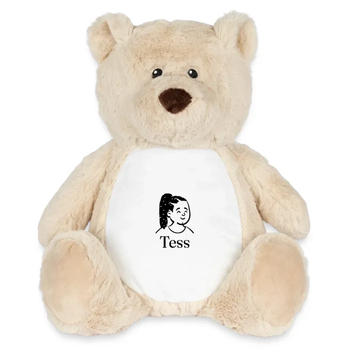 Peluche ourson personnalisée au prénom Tess