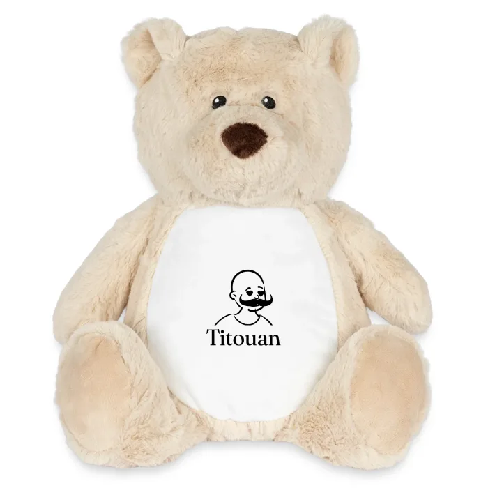 Peluche ourson personnalisée au prénom Titouan