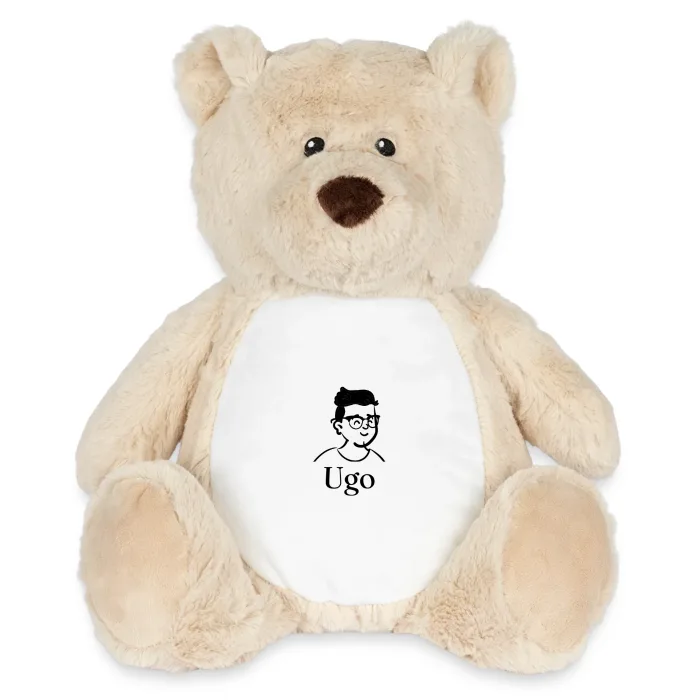 Peluche ourson personnalisée au prénom Ugo