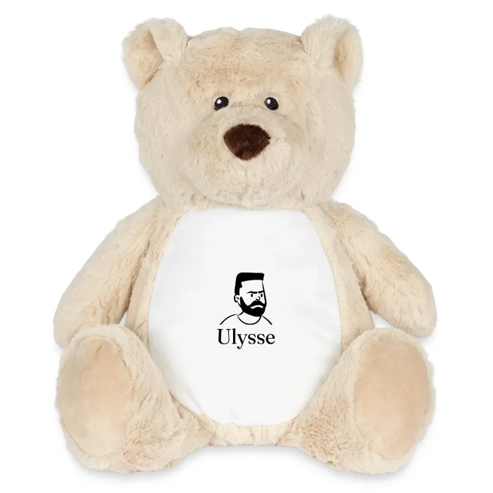Peluche ourson personnalisée au prénom Ulysse