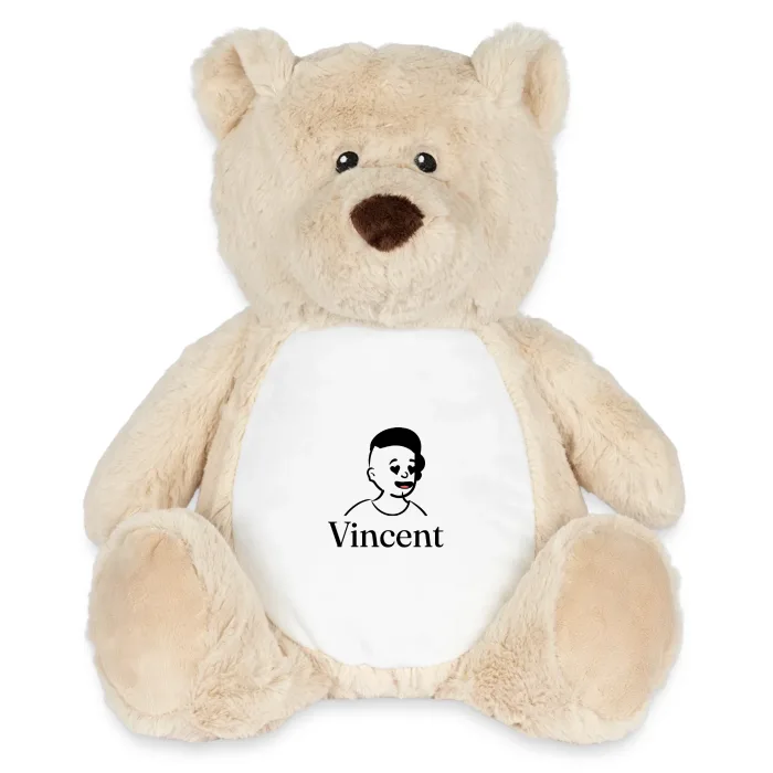 Peluche ourson personnalisée au prénom Vincent