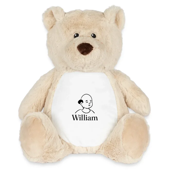 Peluche ourson personnalisée au prénom William
