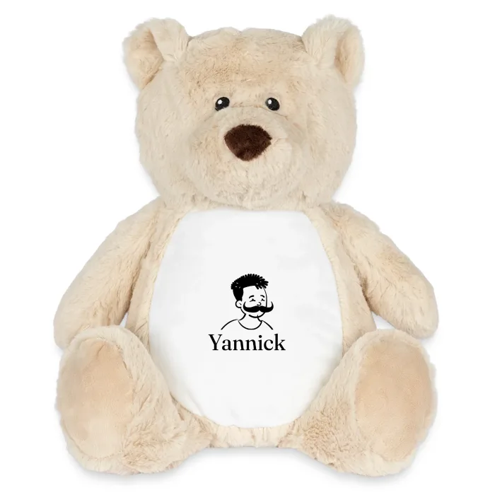 Peluche ourson personnalisée au prénom Yannick