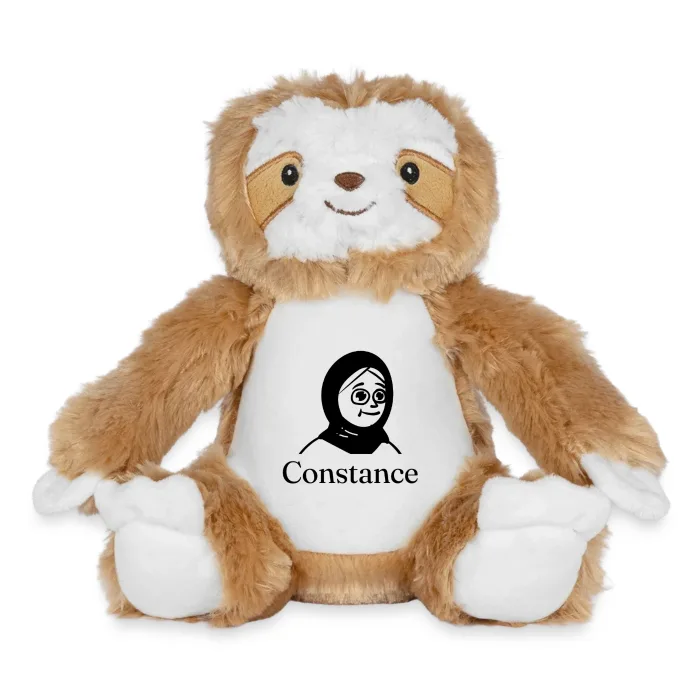 Peluche paresseux personnalisée au prénom Constance