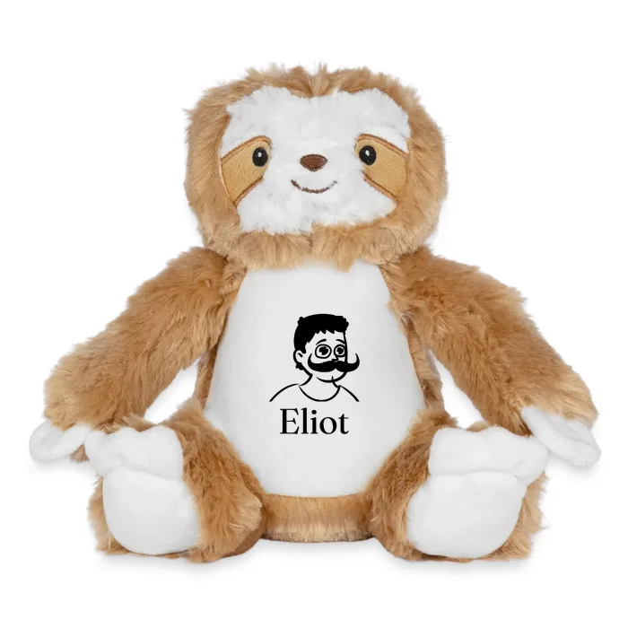 Peluche paresseux personnalisée au prénom Eliot
