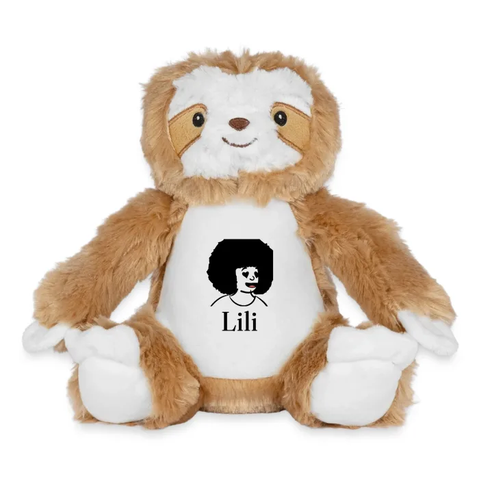 Peluche paresseux personnalisée au prénom Lili