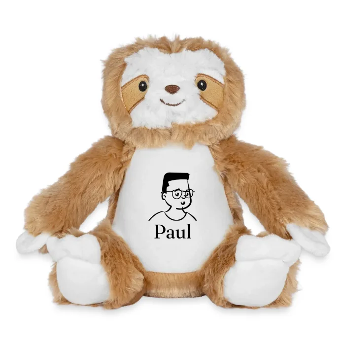 Peluche paresseux personnalisée au prénom Paul
