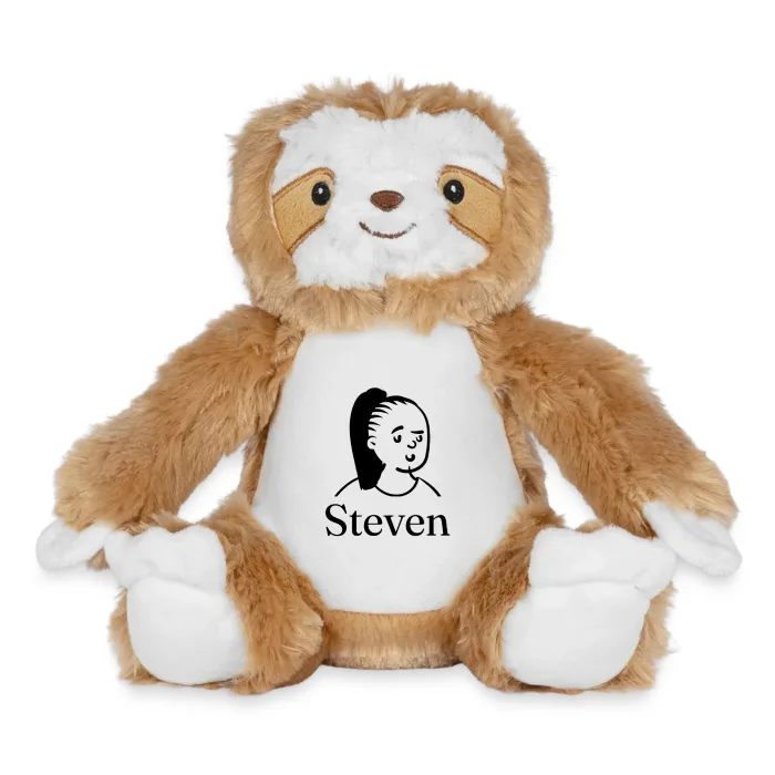 Peluche paresseux personnalisée au prénom Steven