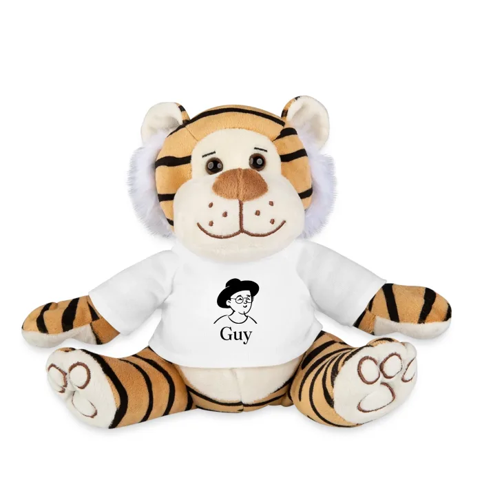 Peluche tigre personnalisée au prénom Guy