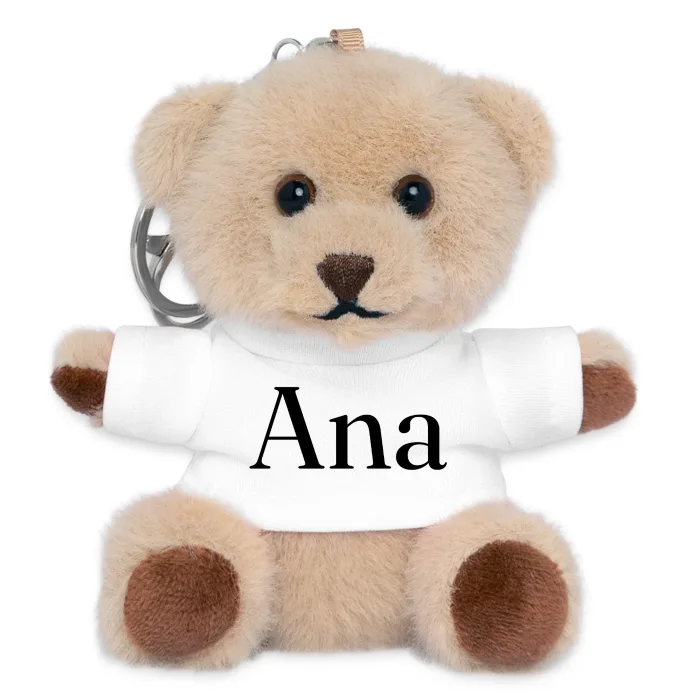 Porte-clés ourson personnalisé au prénom Ana