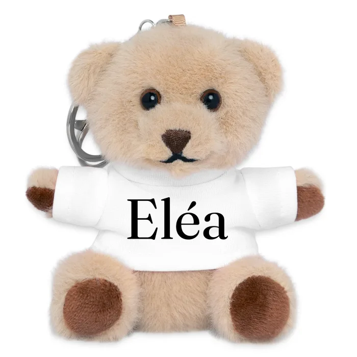 Porte-clés ourson personnalisé au prénom Eléa