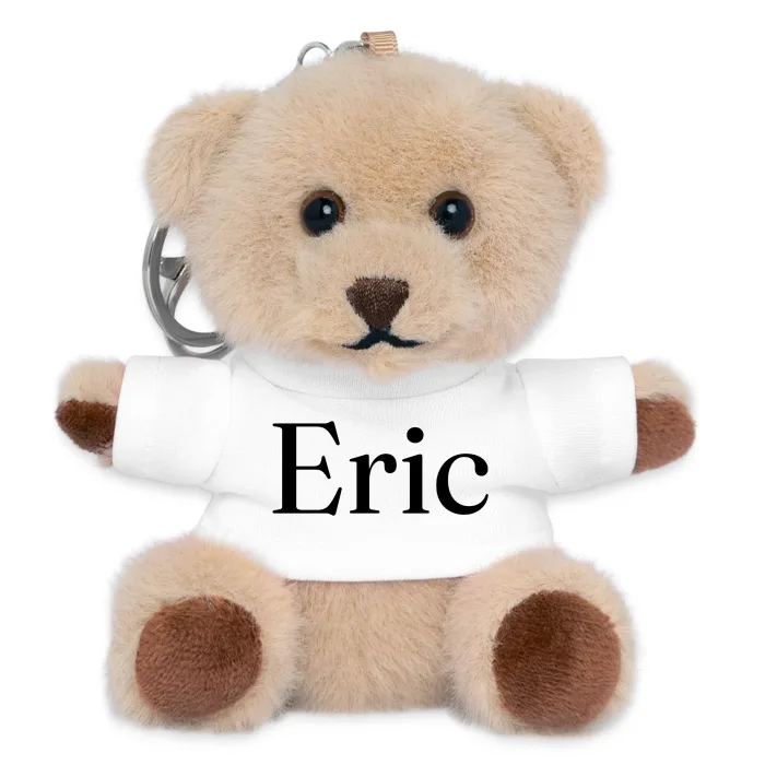 Porte-clés ourson personnalisé au prénom Eric