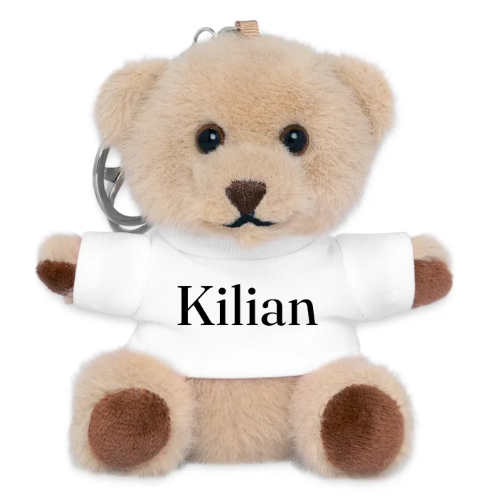 Porte-clés ourson personnalisé au prénom Kilian