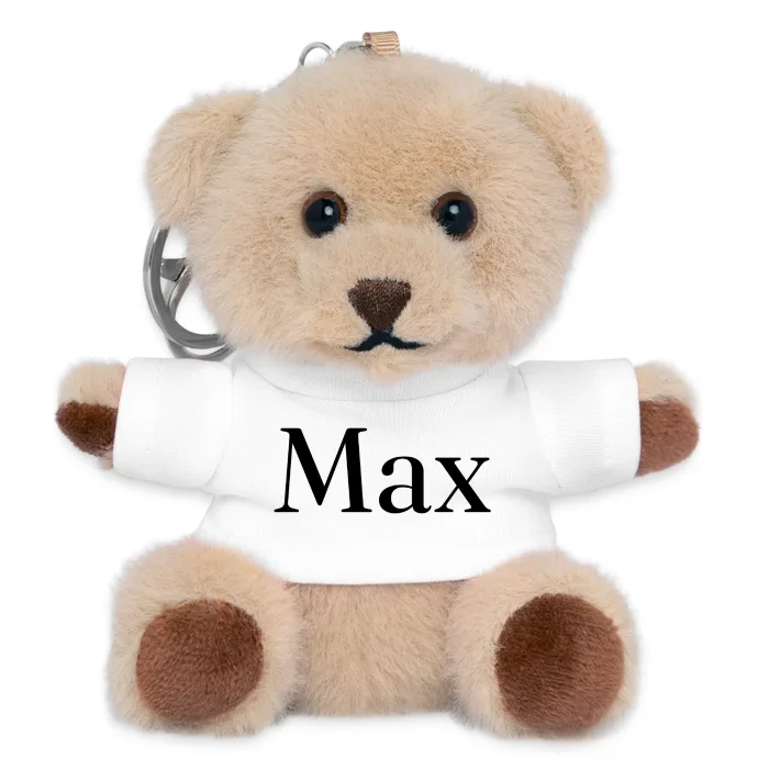 Porte-clés ourson personnalisé au prénom Max