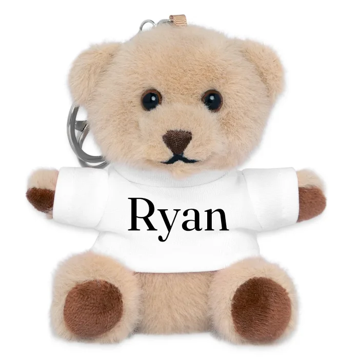 Porte-clés ourson personnalisé au prénom Ryan