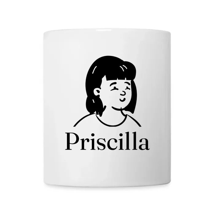 Mug personnalisé au prénom Priscilla