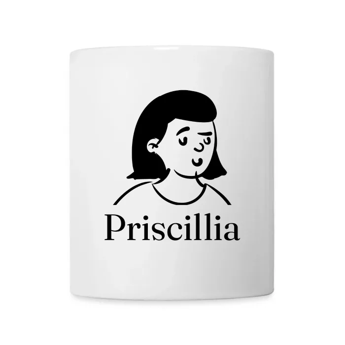 Mug personnalisé au prénom Priscillia