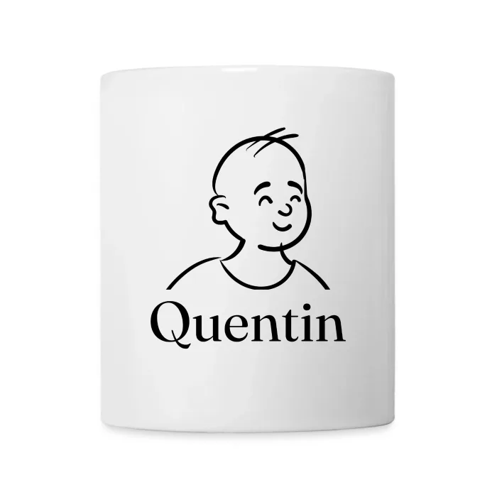 Mug personnalisé au prénom Quentin