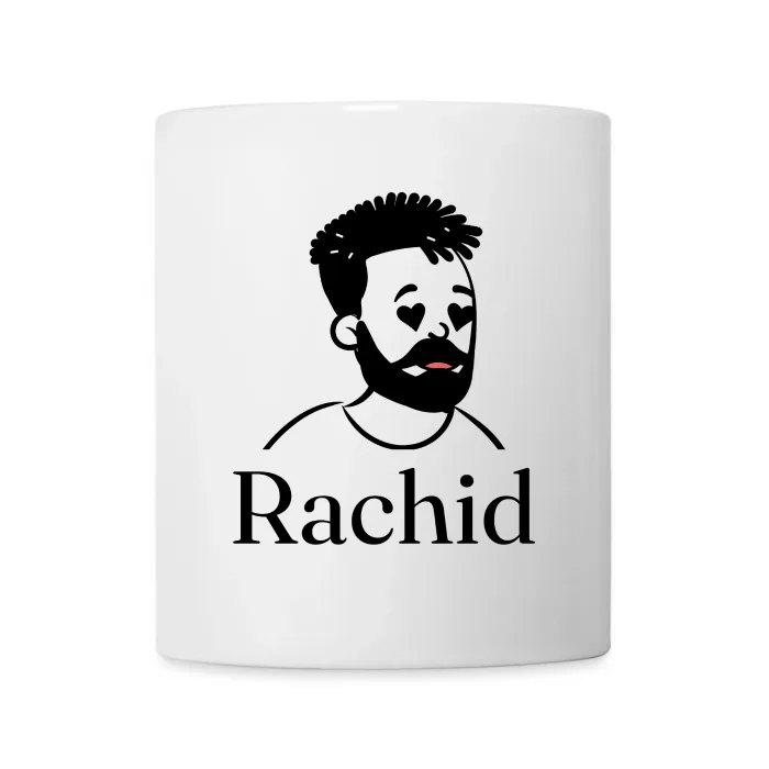 Mug personnalisé au prénom Rachid