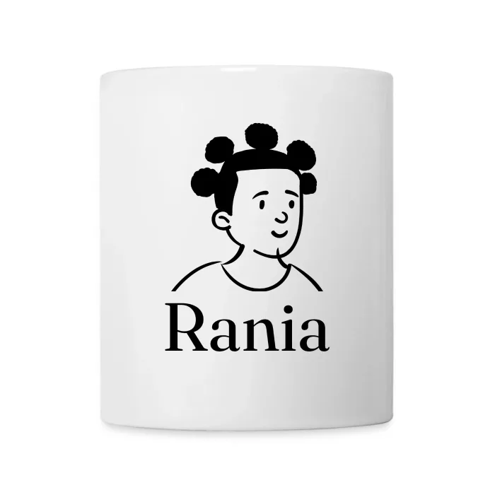 Mug personnalisé au prénom Rania