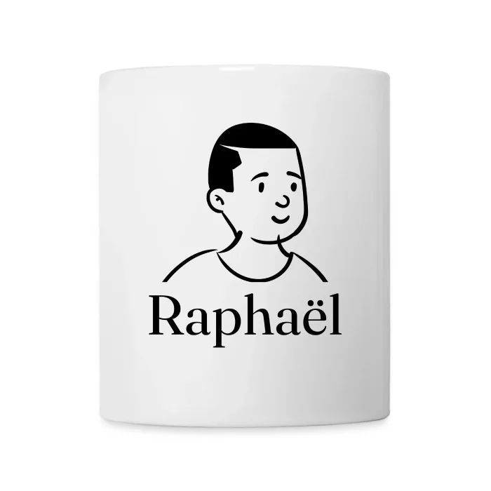 Mug personnalisé au prénom Raphaël