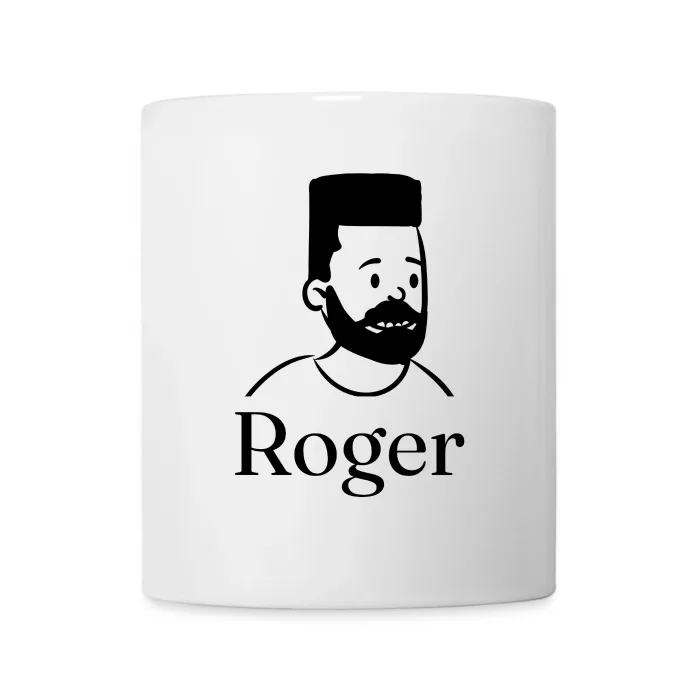 Mug personnalisé au prénom Roger