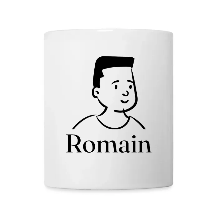 Mug personnalisé au prénom Romain