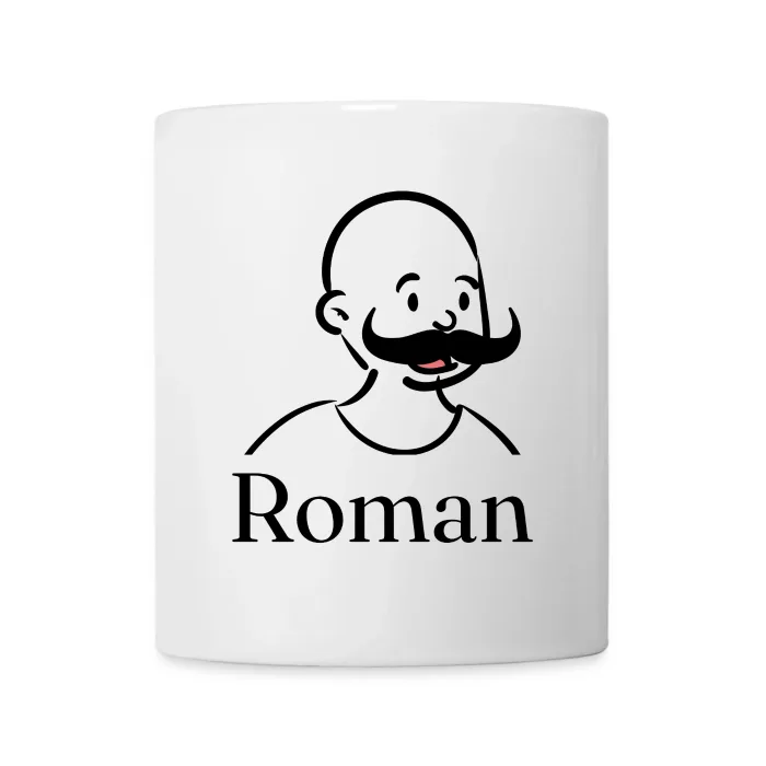 Mug personnalisé au prénom Roman