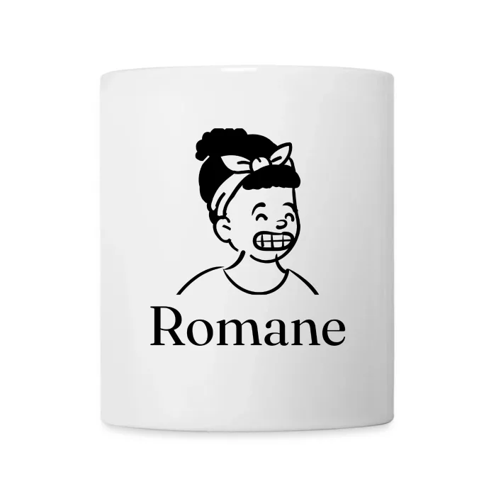 Mug personnalisé au prénom Romane