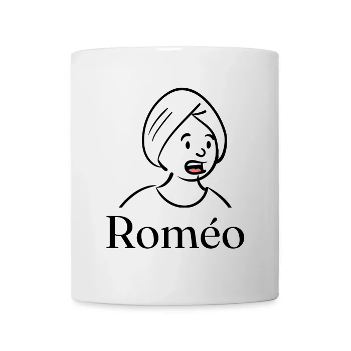 Mug personnalisé au prénom Roméo