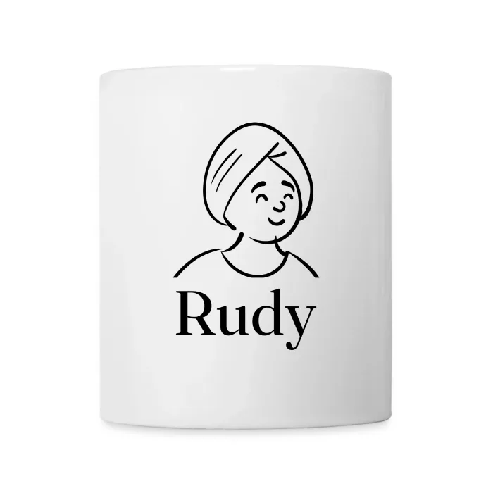 Mug personnalisé au prénom Rudy