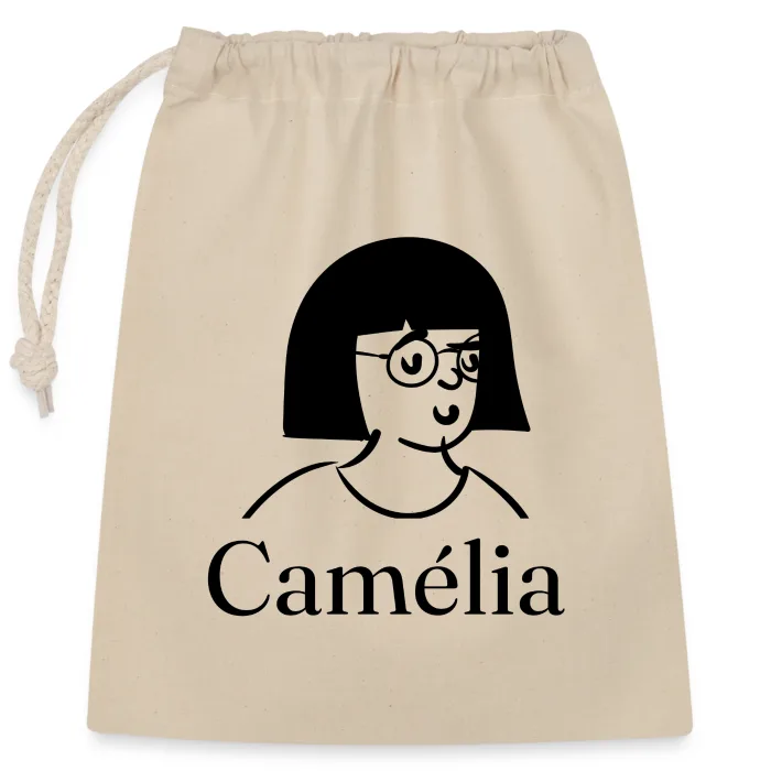 Sac cadeau personnalisé au prénom Camélia