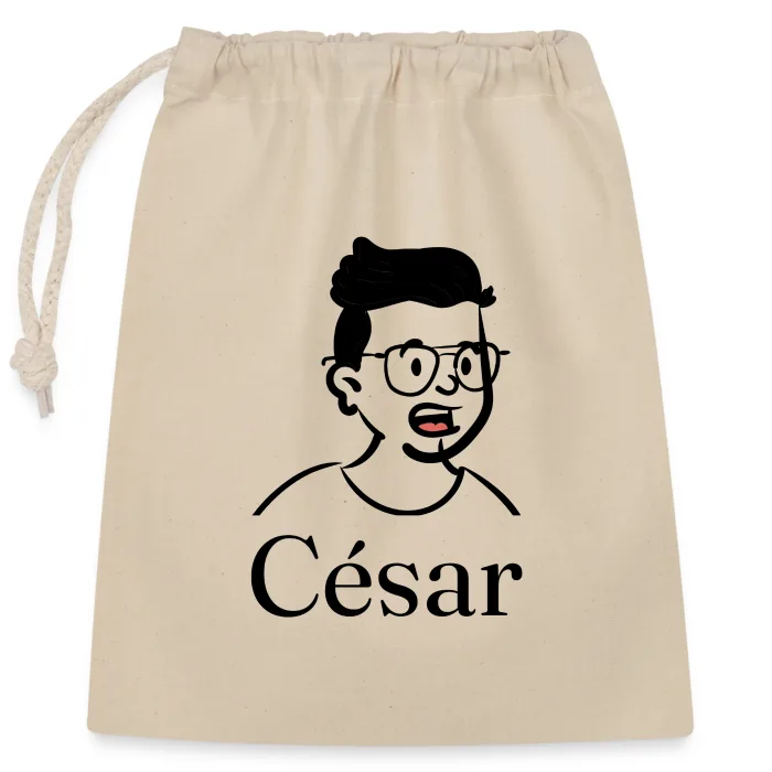 Sac cadeau personnalisé au prénom César