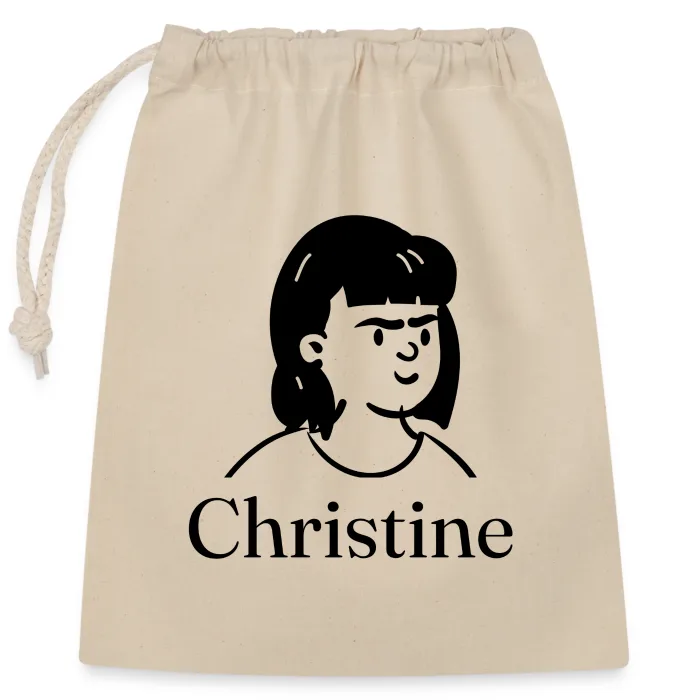 Sac cadeau personnalisé au prénom Christine