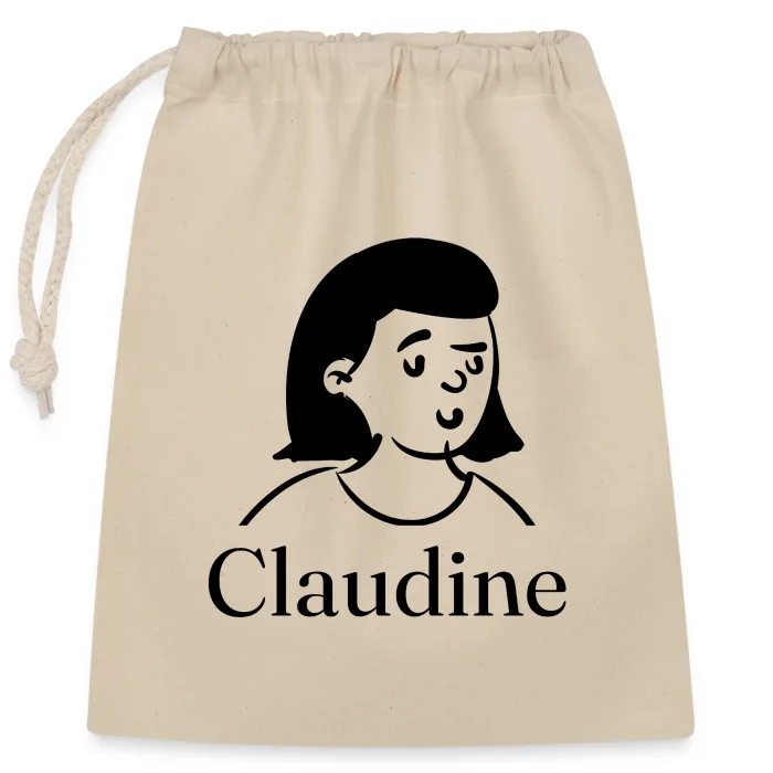 Sac cadeau personnalisé au prénom Claudine