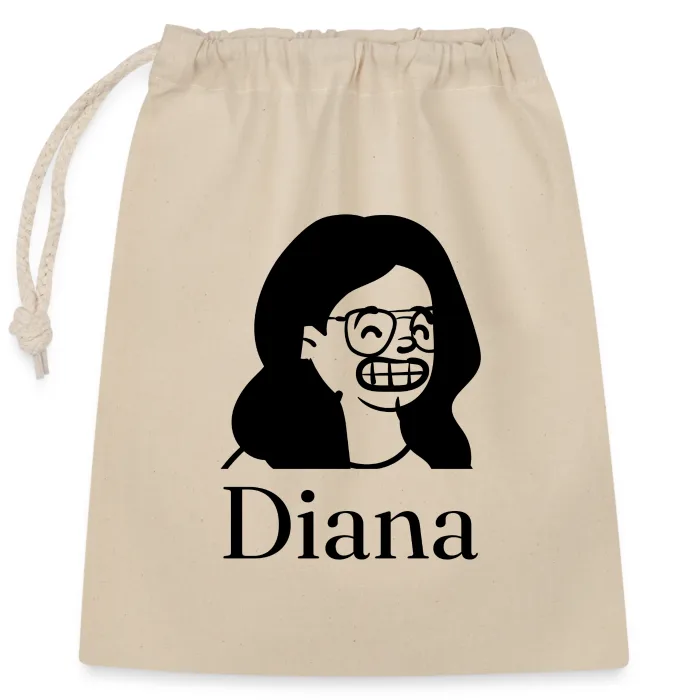 Sac cadeau personnalisé au prénom Diana