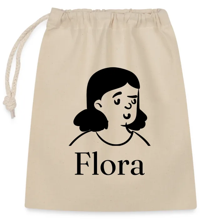 Sac cadeau personnalisé au prénom Flora