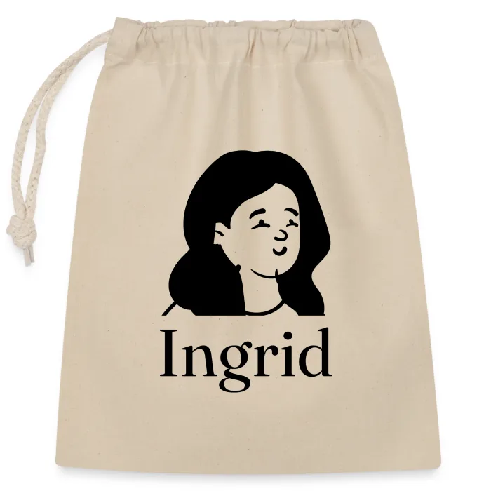 Sac cadeau personnalisé au prénom Ingrid