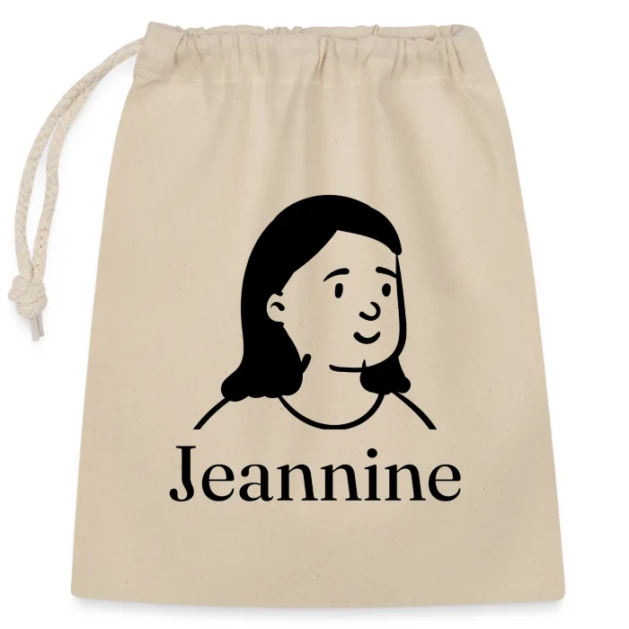 Sac cadeau personnalisé au prénom Jeannine