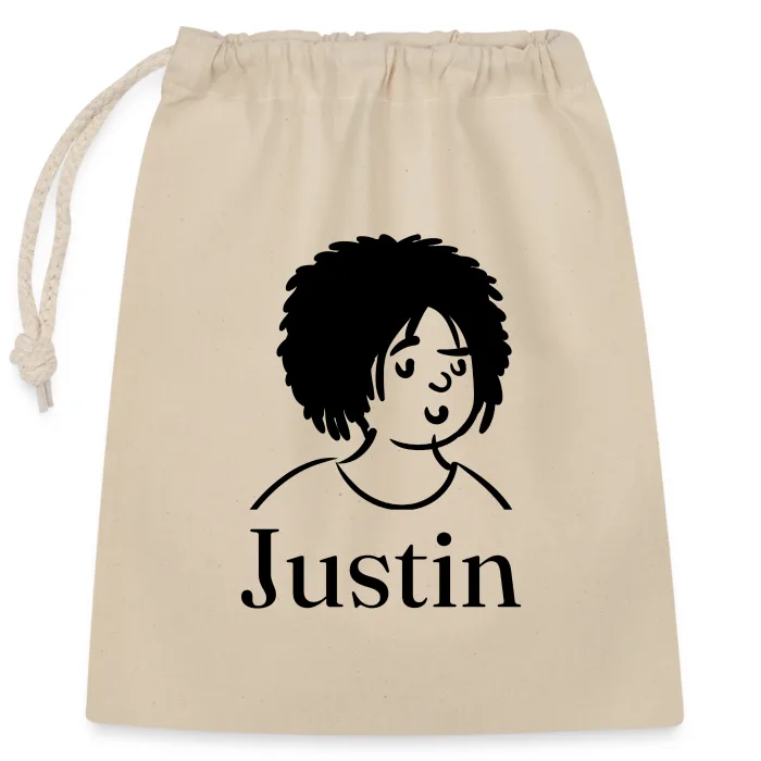 Sac cadeau personnalisé au prénom Justin