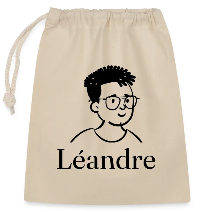 Sac cadeau personnalisé au prénom Léandre