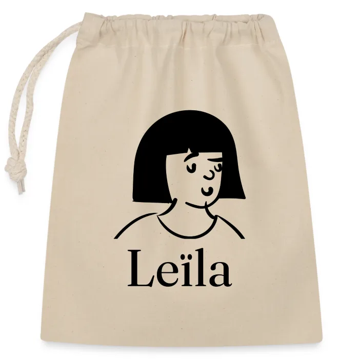 Sac cadeau personnalisé au prénom Leïla